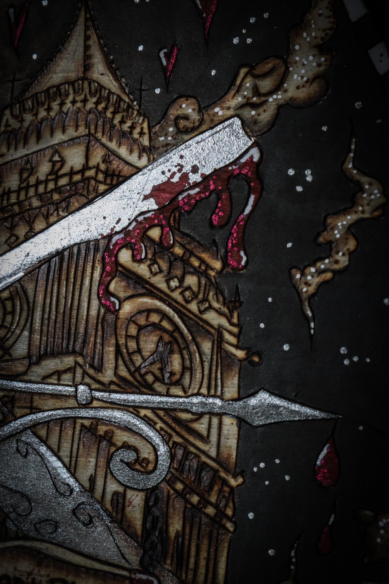 Sweeney Todd Inspired Coffin Art