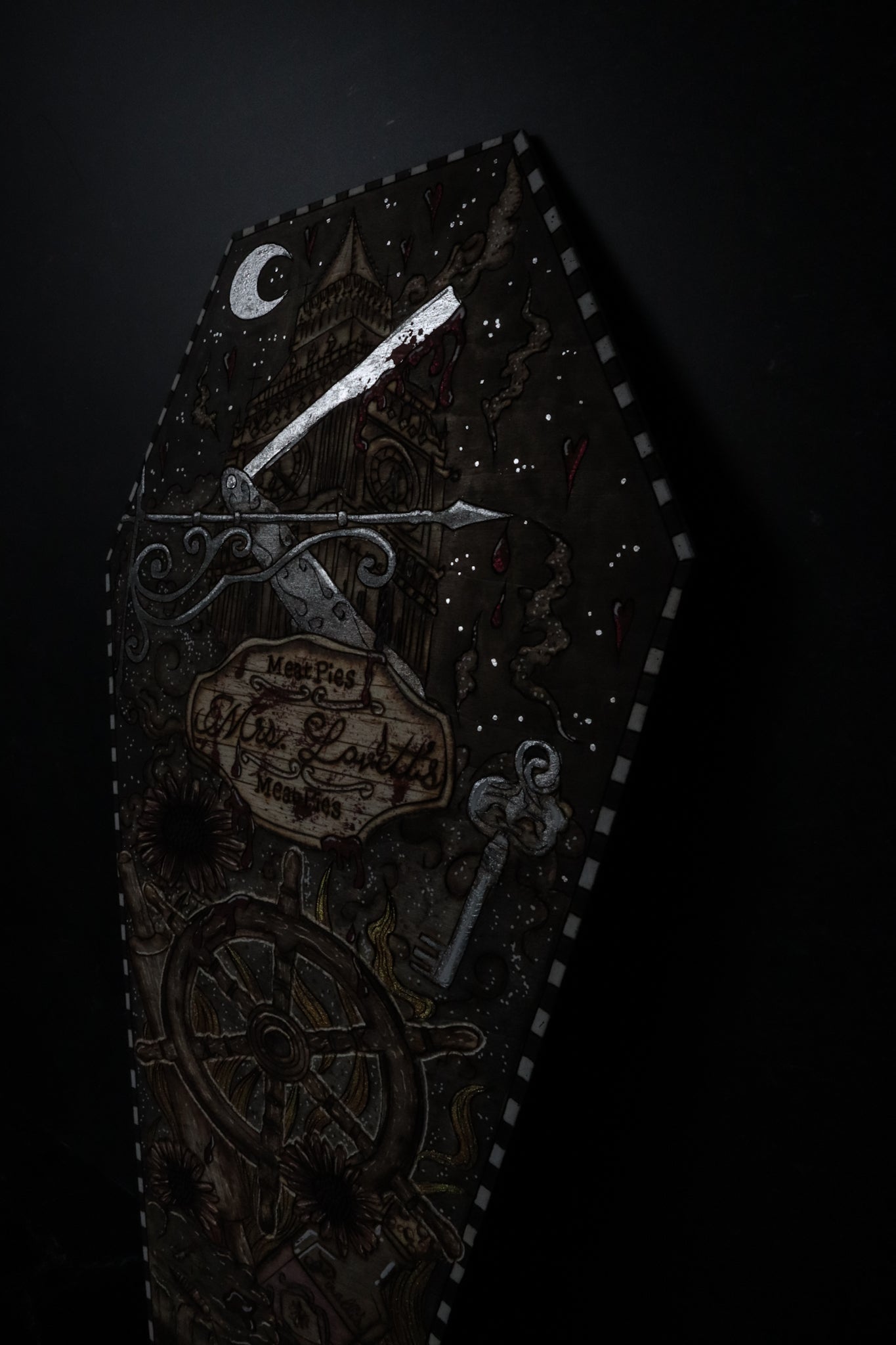 Sweeney Todd Inspired Coffin Art