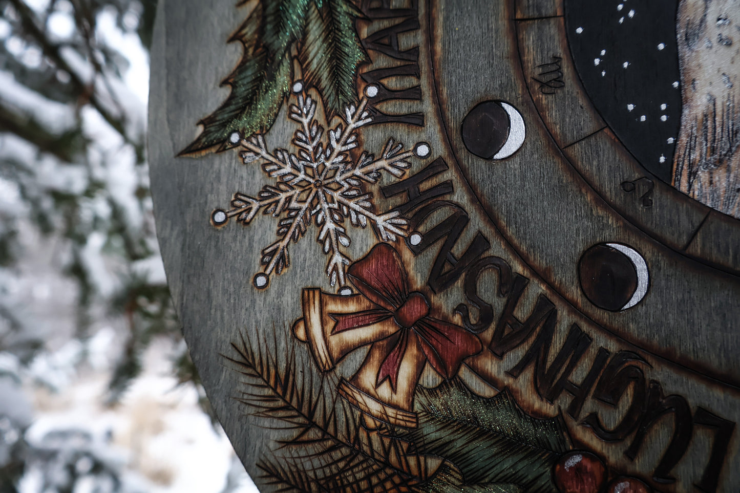 Yule Wheel of The Year Pagan Witchmas Decor