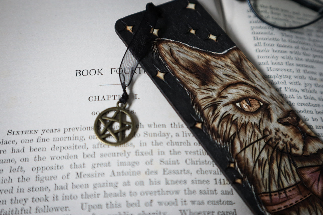 Witch’s Familiar Black Cat Bookmark