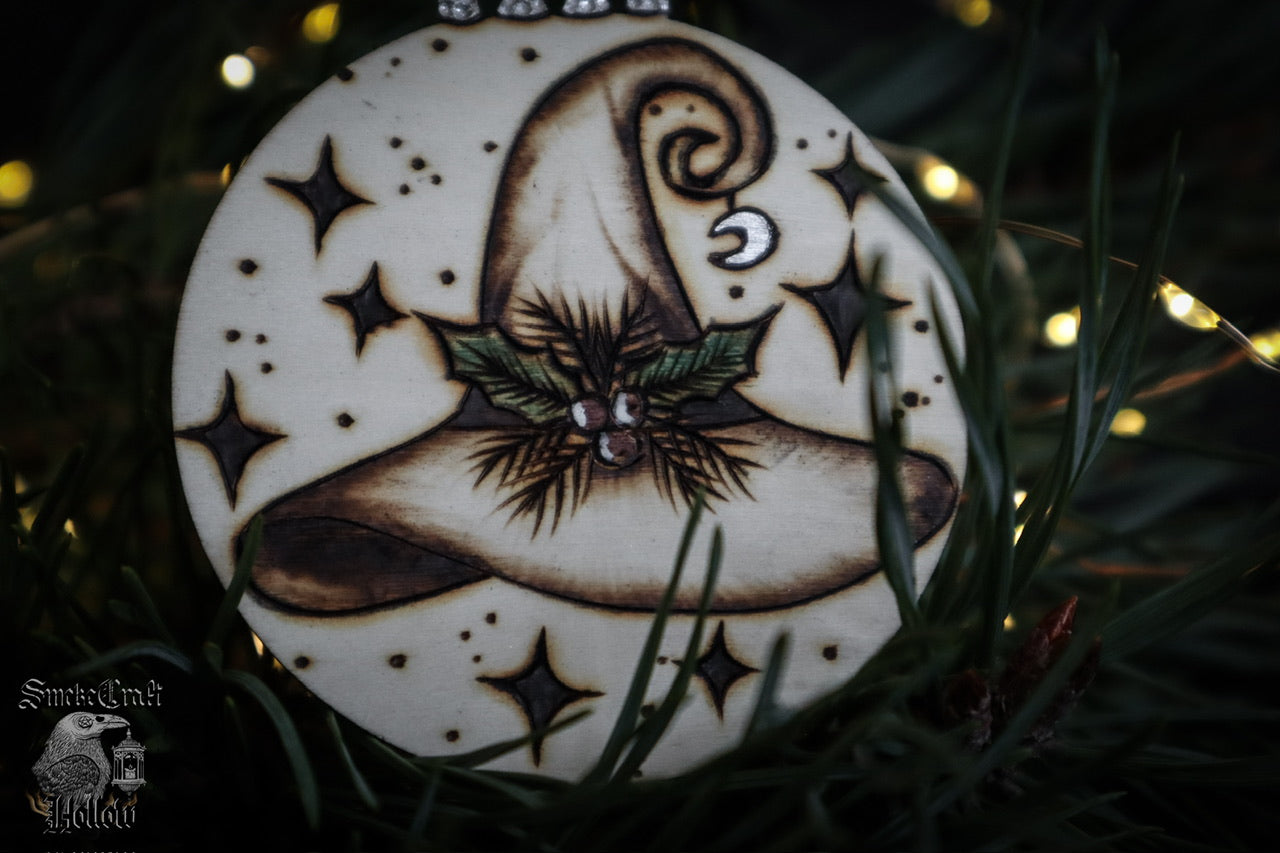 Yule Witchmas Hat Ornament Bauble