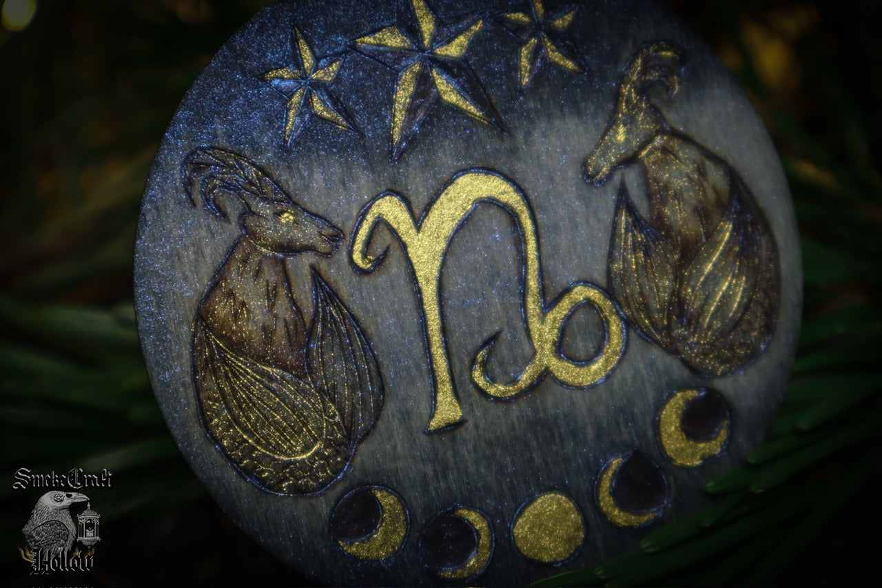 90’s Whimsigoth Celestial Capricorn Zodiac Ornament