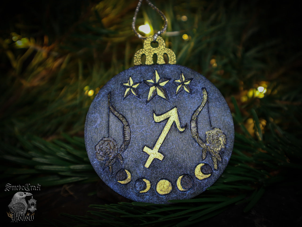 90’s Whimsigoth Celestial Sagittarius Zodiac Ornament