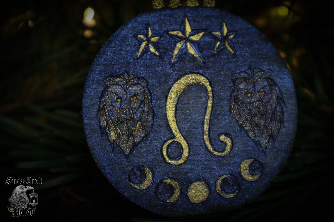 90’s Whimsigoth Celestial Leo Zodiac Ornament