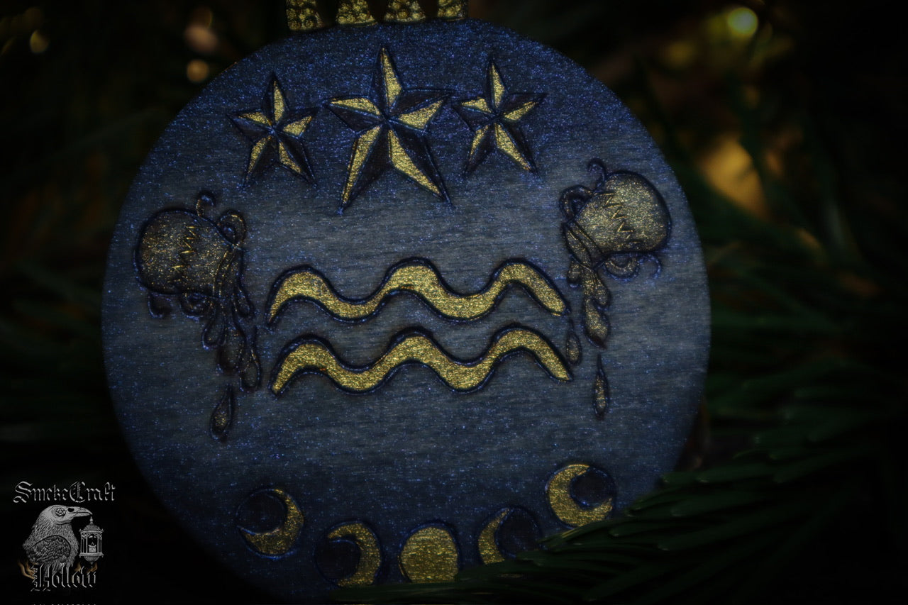 Aquarius Zodiac Ornament