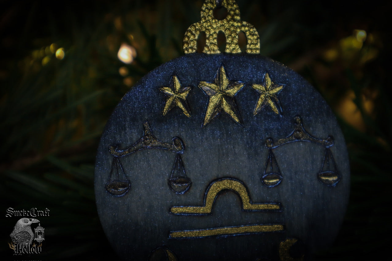 90’s Whimsigoth Celestial Libra Zodiac Ornament