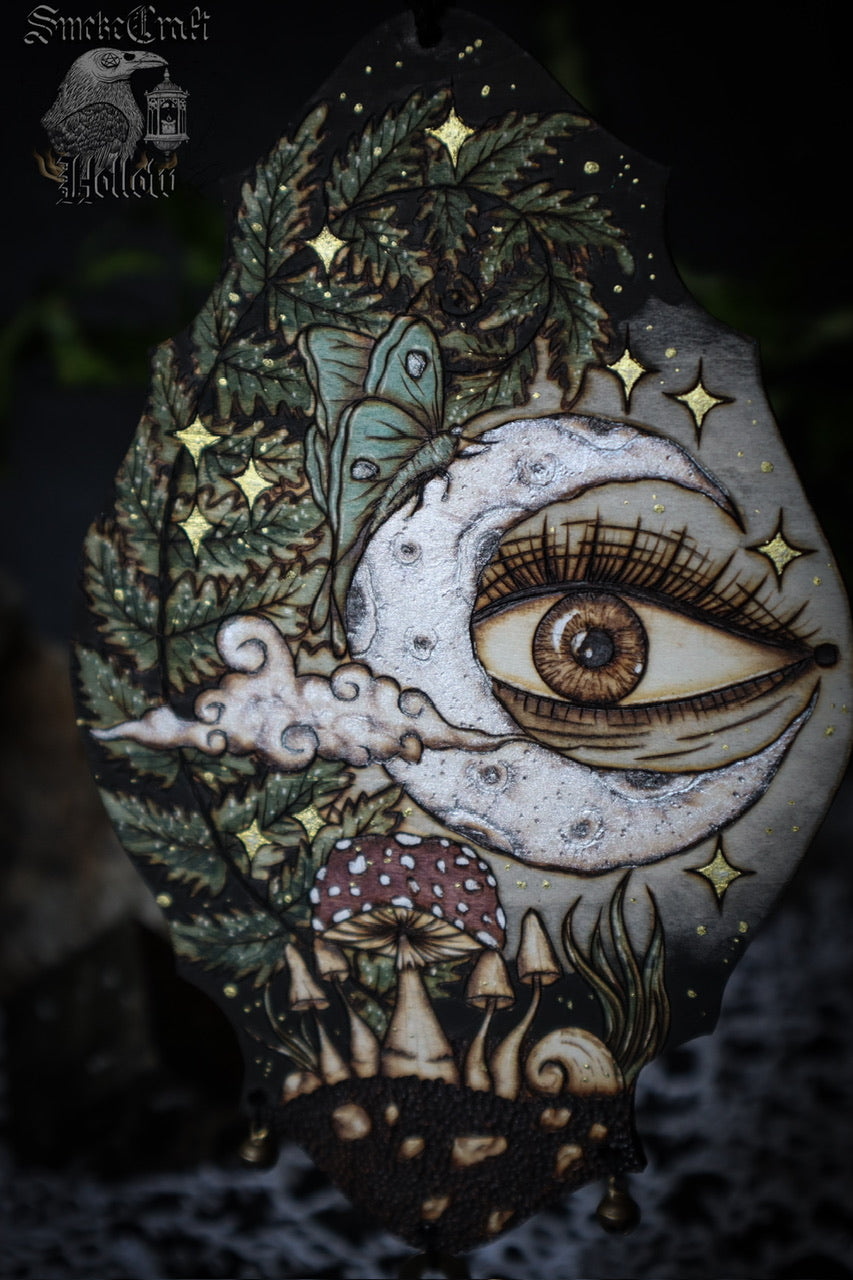 Twilight Garden of Watchful Moon Witch Bells