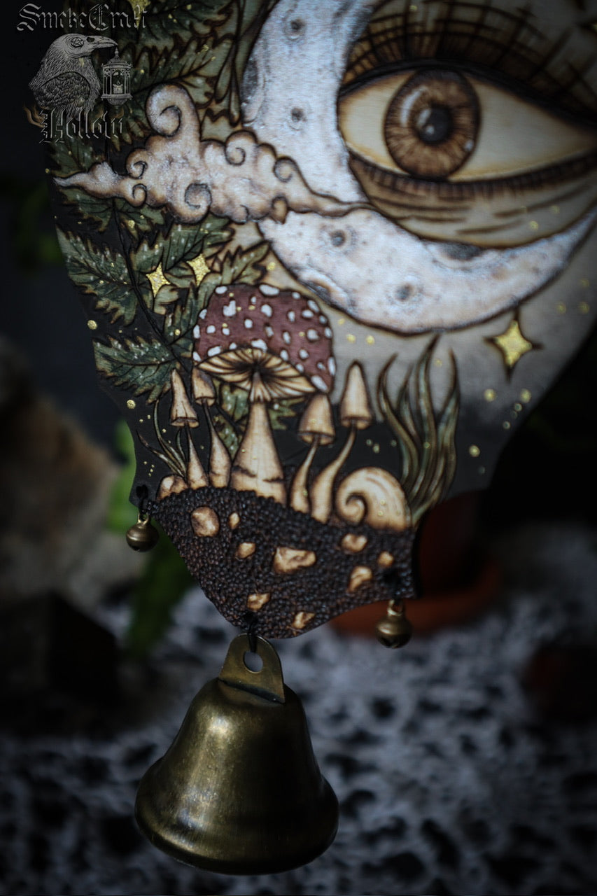 Twilight Garden of Watchful Moon Witch Bells
