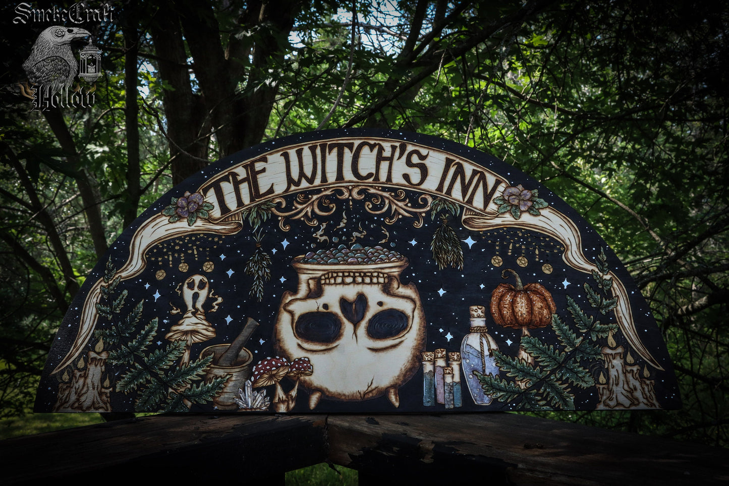 Witch’s Inn Wooden Sign