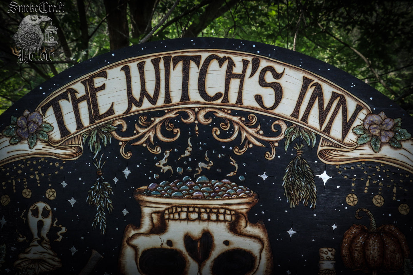 Witch’s Inn Wooden Sign