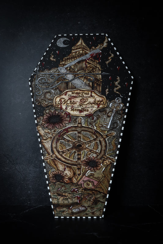 Sweeney Todd Inspired Coffin Art