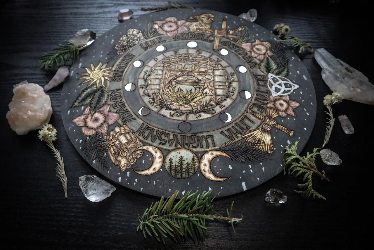 Imbolc Wheel of the Year Witchy Pagan Home Decor Wall Hanging