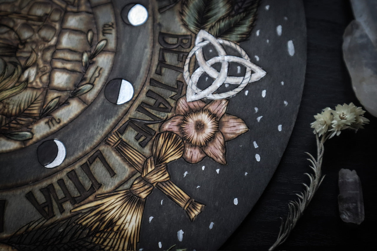 Imbolc Wheel of the Year Witchy Pagan Home Decor Wall Hanging