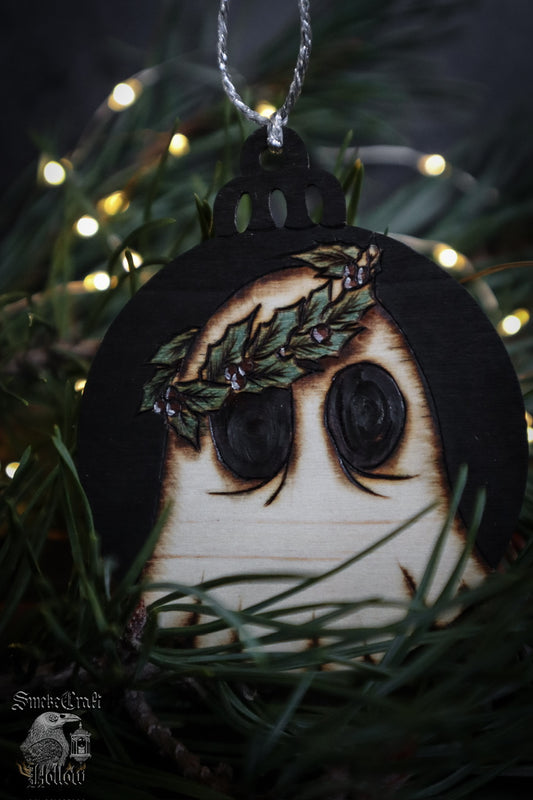 Ivy Got a Christmas Ghost Story Ornament Bauble