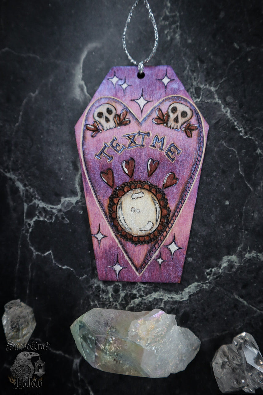 Valentine’s Day Valloween Witchy Ouija Planchette Ornament