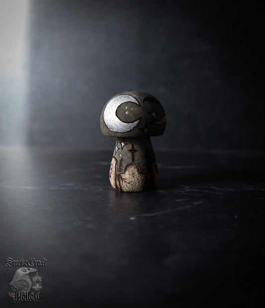 Mushroom Cemetery Figurine