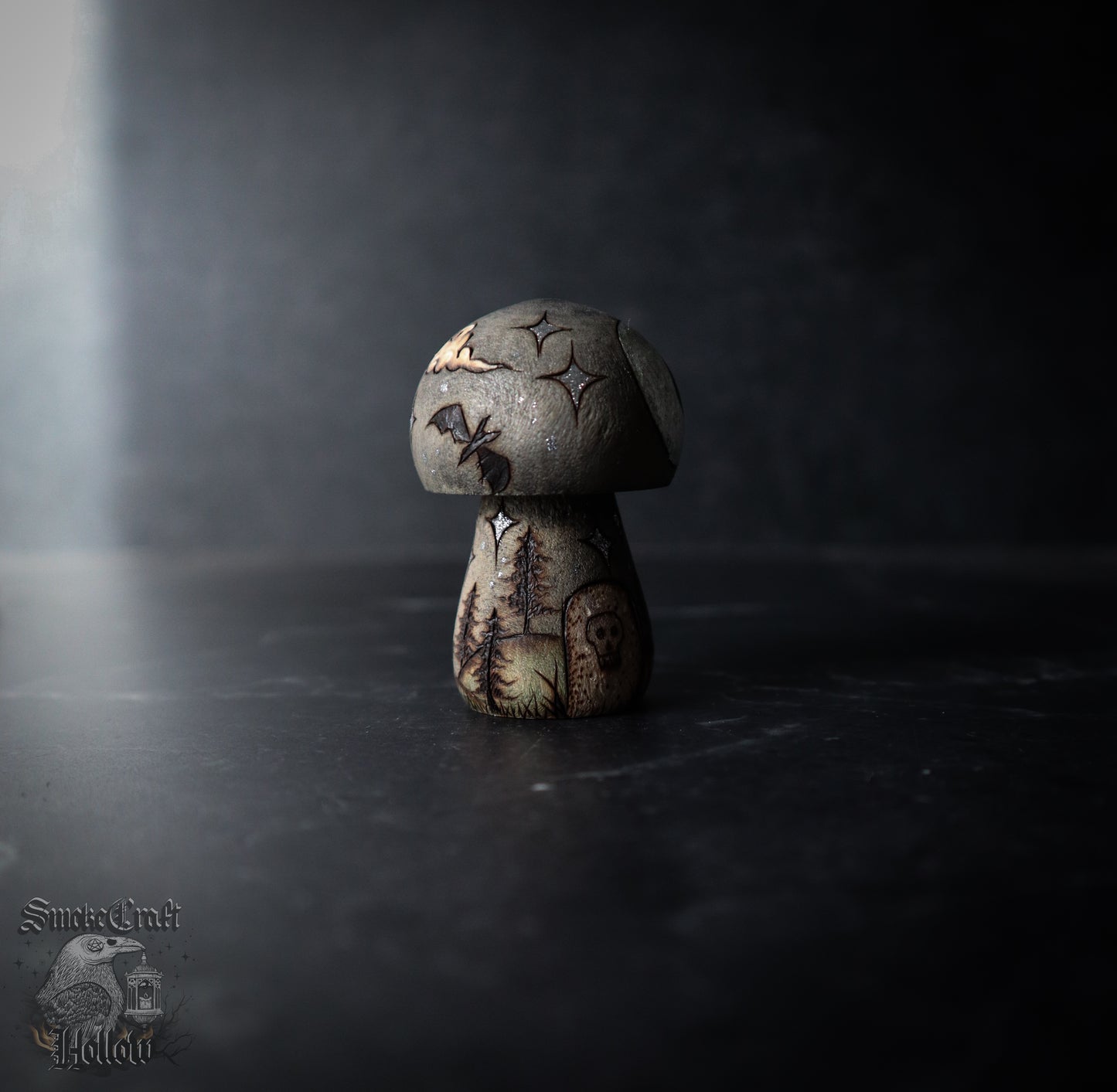 Mushroom Cemetery Figurine