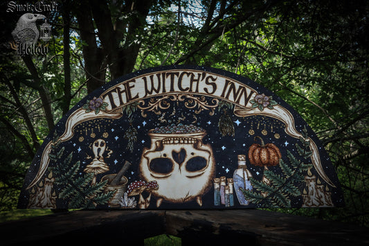 Witch’s Inn Wooden Sign